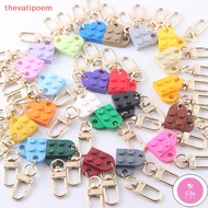C3 [thevatipoem] 2Pcs Love Heart Brick Keychain for Couples Friendship Women Men Jewelry Gift KeyCha