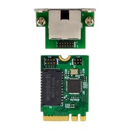 【BAX】-M.2 A+E 2.5G Ethernet Adapter 2.5G/1G/100M Multi-Gigabit M.2 Network Card 8125B COM