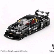 Mini GT 844 Nissan LB-ER34 Super Silhouette SKYLINE Black - BOX