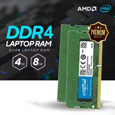 DDR4 Memory Crucial Laptop RAM 16GB 8GB 4GB 1.2V 260pin 3200MHz 2666MHz 2400MHz 2133MHZ PC4 for Note