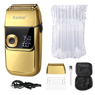 new Kemei Electric Foil Shavers for Men All Metal 7500 RPM Razor Hair Trimmer 3-Speed Adjustable Wat