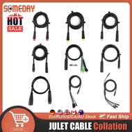 nesae✖✑ Ebike Julet Cable 2 3 4 5 Pin Motor Conversion Extension Cable Waterproof Plug 9 pin 1 to 4/1to 5 Cable For e Bike Accessories
