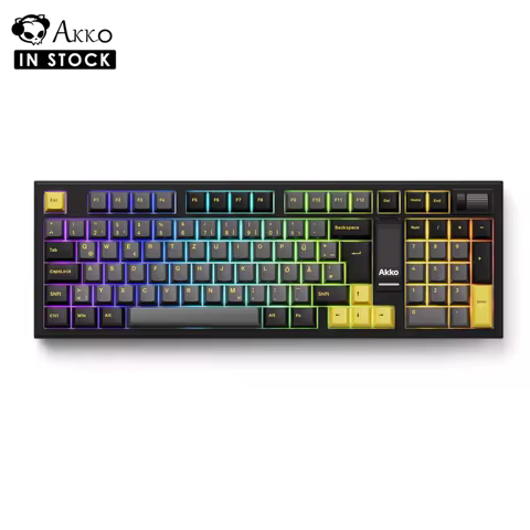 Akko 5098B Wireless Mechanical Gaming Keyboard With 1.47-inch TFT Screen Vertical Knob 97 Keys ISO-D