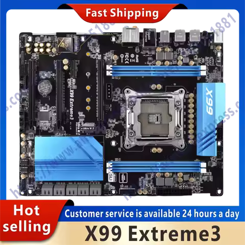 Suitable for X99 Extreme3 original desktop X99 X99M 2011 slot LGA 2011 Core i7 LGA2011 V3 DDR3 mothe