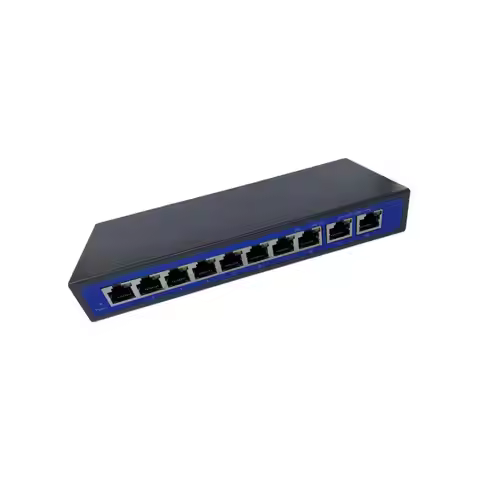 9 Port 10/100Mbps 8 POE Port & 2 Uplink Power Over Ethernet Switch Adapter