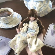 Wisteria Flower Kimono azone Baby Clothes m Size Doll Suit Baby Clothes