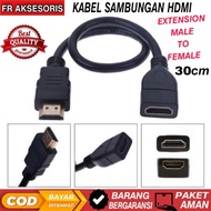 kabel hdmi male to female 30 cm Sambungan Kabel Hdmi extension 30cm