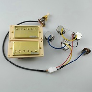 Wilkinson Ainico5 Humbucker Electric Guitar Pickups 4C with Wiring Harness Guitar Pickup Suitable fo