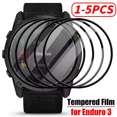 5-1PCS Tempered Film for Garmin Enduro 3 Smart Watch Screen Protector Anti-scratch Tempered Glass Pr