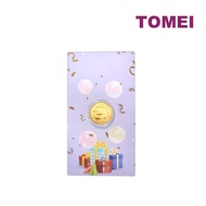 TOMEI Happy Birthday Gold Wafer 0.1G, Yellow Gold 9999