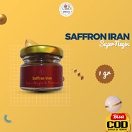 SAFFRON SUPER NEGIN 1 GRAM IRAN ASLI TEH BUNGA SAFRON ORIGINAL TOP GRADE TEA HELAI