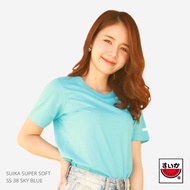 แตงโม (SUIKA) - เสื้อยืดคอกลม SUPERSOFT สี SS38 SKY BLUE