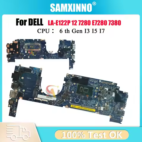 LA-E122P LA-E121P Laptop Motherboard For Dell Latitude E7280 7280 Mainboard 0Y044T 0R5YF6 0HP2CR 0NY
