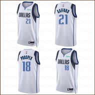fu 2023-24 NBA Dallas Mavericks Daniel Gafford Prosper Swingman Persatuan jersi Edisi Kanak-kanak De