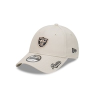 New Era หมวกรุ่น Las Vegas Raiders Black Visor Script Stone 9FORTY Cap