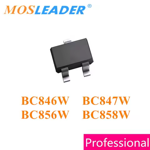 Mosleader BC846W BC847W BC856W BC858W SOT323 3000PCS NPN PNP Transistors Made in China High quality