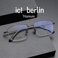[Ti Titanium Glasses] Acetate Fiber Glasses Metal Frame Glasses ic berlin Pure Titanium Glasses Fash