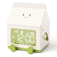 Creative Milk Box Digital Alarm Clock Date Display Mini Countdown Cute Electronic Bedroom Table Cloc