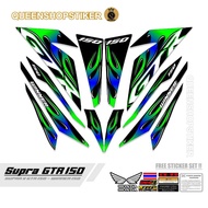 SUPRA GTR 150 STRIPING MOTIF 66 / SUPRA GTR VARIATION STRIPING / VARIATION MOTORCYCLE STICKER / SUPR