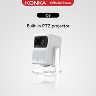 【Konka】C6 Projector Full HD 4K 360° Rotation Adjustment auto focus wireless smartphone same screen u