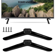 TONFASHION TV Stand Base Mount, Black Universal TV Base Stand Legs,  With Screws TV Stand Leg Base B
