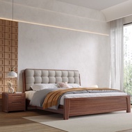 Homie เตียงนอน Wooden bed Bedroom Furniture เตียงติดพื้น 5ฟุต 6ฟุต 1.5m 1.8m HM3019