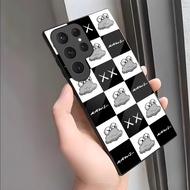 North American Station List Black White Lattice Suitable for galaxyA56 Samsung Phone Case New Glass 