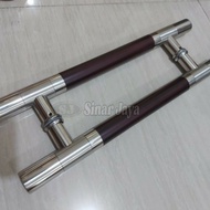 gagang pintu baut tembus model  bulat solid panjang 45cm / 60cm handle pintu murah