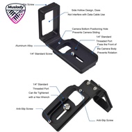 Muslady กล้อง L Bracket แนวตั้งแนวนอน Switching ขาตั้งกล้อง Quick Release Plate Fit สำหรับ Nikon D75