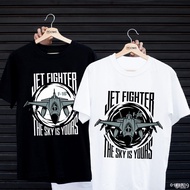 T-Shirt With Screen Print "F-16 JET FIGHTER" MICRO POLYESTER 1 Fabric