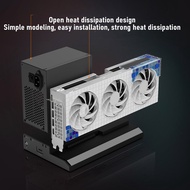 External GPU Dock Station Aluminum Alloy Black PCIE X16 GPU Enclosure 64Gbps for Laptops