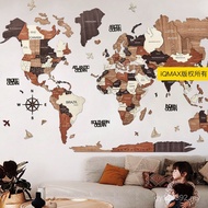 Wall Decoration Map World [mapworld3D] Pendant Art Modern Puzzle Wall Solid Wood Wall JTDB