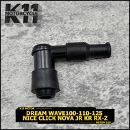 ปลั๊กหัวเทียน รุ่น dream wave100-110-125 nice click nova JR KR rx-z ปลั๊กหัวเทียน ฝาครอบหัวเทียน NGK