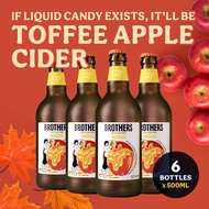 Brothers Toffee Apple English Cider - Pack of 6 x 500ml [Premium Cider]