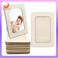 [gaozuo523.vn] 12PCS DIY Wood Picture Frames Unfinished Solid Wood Photo Picture Frames For 4 X 6 In
