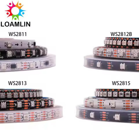 WS2812B WS2811 WS2813 WS2815 Pixel Smart 5050 RGB LED Strip Light WS2812 Individually Addressable 30