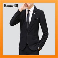 一粒扣上衣二粒扣西裝外套休閒服裝休閒西裝上班面試服裝男-黑/灰/紅/藍S-5XL【AAA4492】