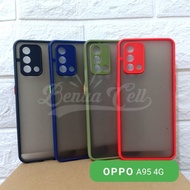 case oppo a95 5g 4g - case matte full color oppo a95 4g a95 5g - oppo a95 4g hijau-random