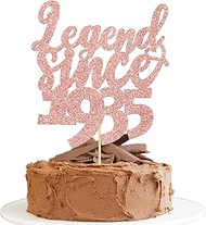 Gyufise 1Pc Legend Since 1935 Cake Topper Glitter 90th Birthday Cake Pick Cheers to 90 Years Happy 9