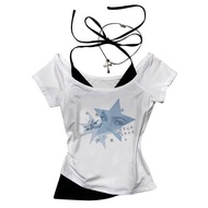 Freya Skye crop top 2025 coquette Slim Fit Cute summer Grunge shoujo girl style y2k cropped teens cl