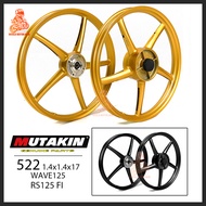 MUTAKIN 522 MAGS Wave125 XRM125 RS125 ultra-thin Front Disc Brake 1.4*17 4 holes Rear Drum Brake 1.4