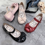 Lolita Small Leather Shoes Female Black Soft Girl jk Uniform Summer Big Toe Shoes lolita Student Ori