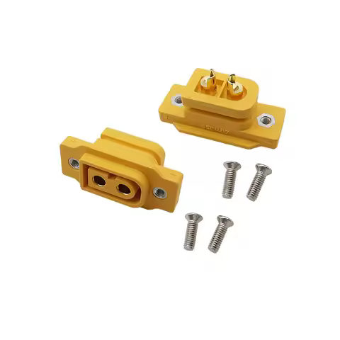 XT60NE-F Connector XT60E XT60 Female Socket Plug Soldering Type Panel Mount Fixed with Screws For RC