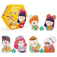 TOi - TOI 幼兒初階拼圖 Beginner Level - Family 家庭成員 | 42片 | 6合1 | 大塊拼圖 | STEAM | 益智玩具 | 幼兒 兒童最愛禮物 | 平行進口