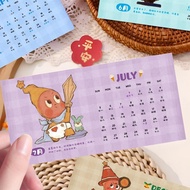 24 stars calendar postcards small card cute20260418