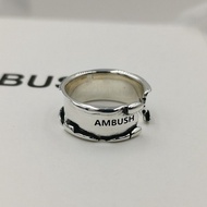 2026 New AMBUSH Ring Opening Adjustable Letters For Men And Women Couples
