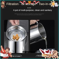 8-in-1 Stainless Steel Oil Pot 1L 630Ml Oil Dispenser Spice Container Cloth Cempal Viral Product