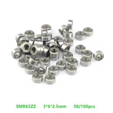 Free shipping 50/100pcs SMR63ZZ SMR63 ZZ L-630ZZ ABEC-5 3*6*2.5mm stainless steel Deep Groove Ball B
