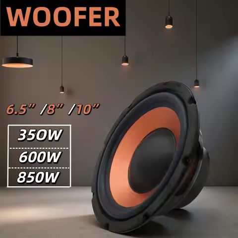 1 Pc 6.5/8/10 Inch Car Bass Woofer Speaker High Powered Subwoofer 350W/600W/850W Max Power 4 Ohm for