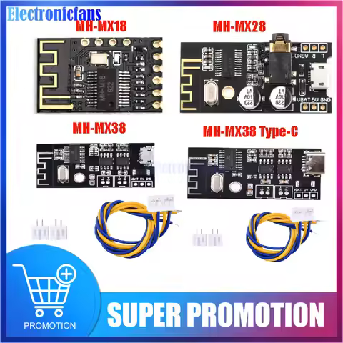 MH-MX38 Type-C Wireless Bluetooth MP3 Audio Receiver Module MH-MX8 MH-MX28 Lossless Decoder Board Ki